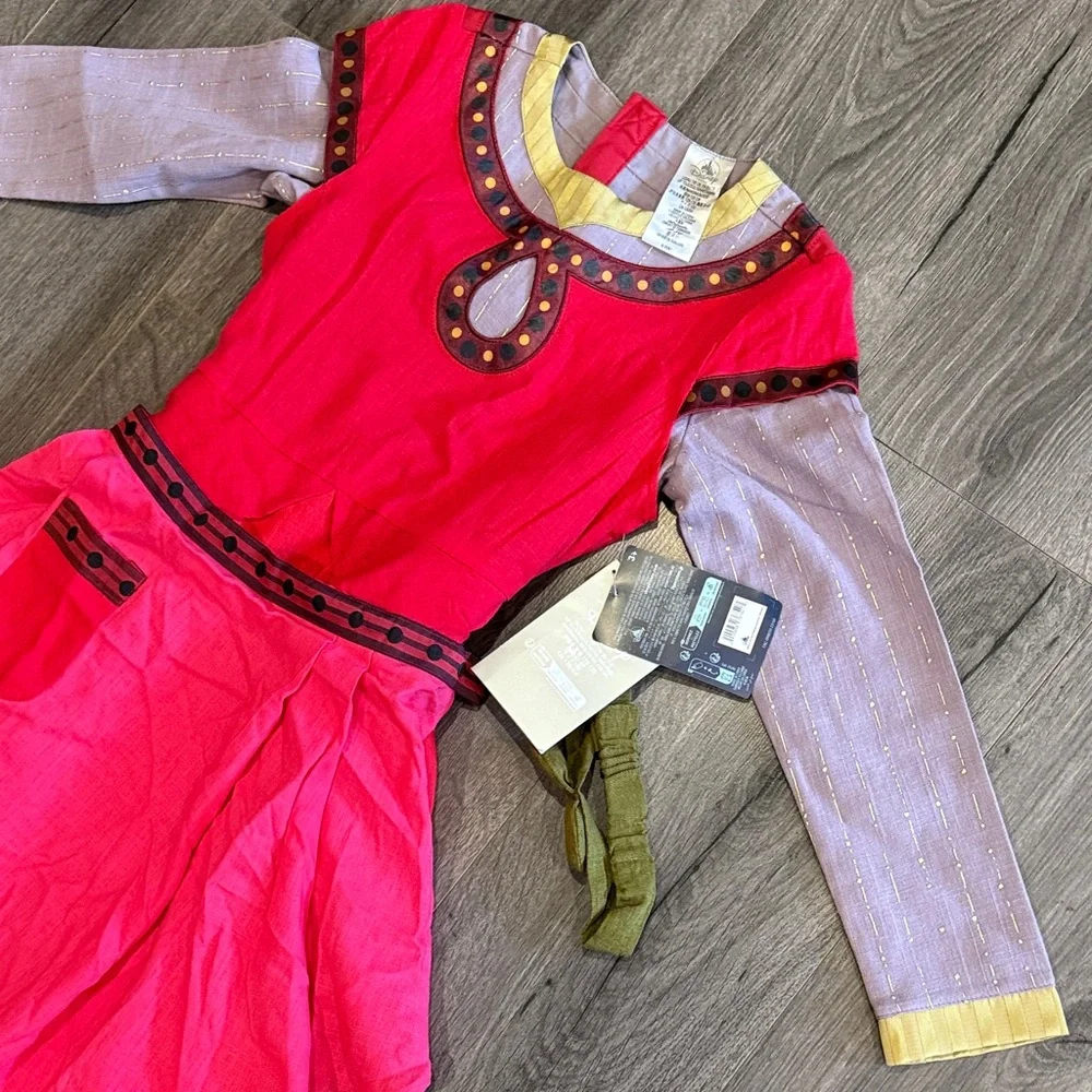 🧡Disney Parks Wish Dahlia Pink and Red Costume Dress Disneyland Halloween - Picture 4 of 7
